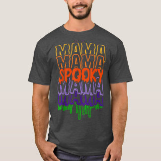 Camiseta Mamá fantasmal y mamá feliz día de Halloween 