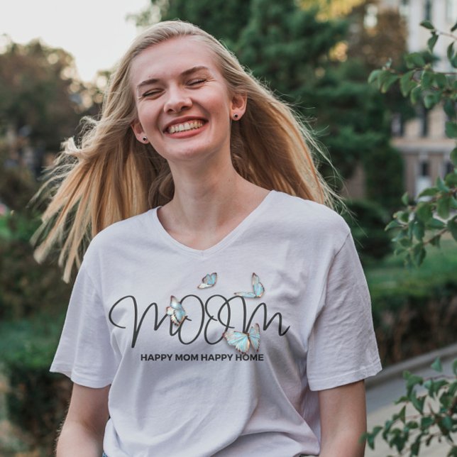 Camiseta mamá feliz hogar (Subido por el creador)