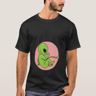 Camiseta Mama Feto Esperante Embrión Alienígena Embarazada