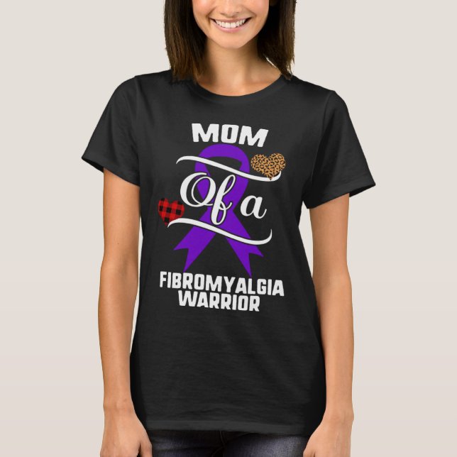 Camiseta Mamá Fibromialgia Sensibilización Leopardo Buffalo (Anverso)