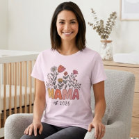 Mamá Flor Silvestre Suave Diseño Boho Año de Estud