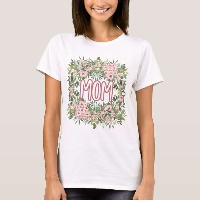 Camiseta Mamá Floral (Anverso)