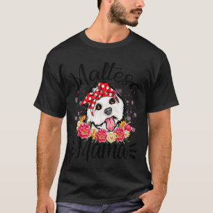 Camiseta Mamá florals maltesas se burlan del día de la madr