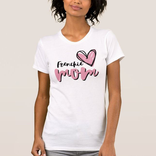 Camiseta Mamá francesa, adorable amante de los perros Bulld (Anverso)