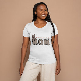 Camiseta Mamá francesa Bulldog francés Lover Brown