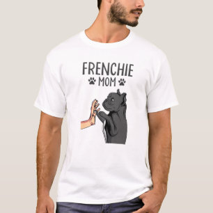 Camiseta Mamá francesa se burla del perro Bulldog francés