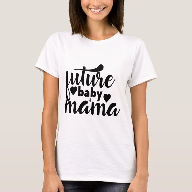 Camiseta Mamá futura bebé (Anverso)