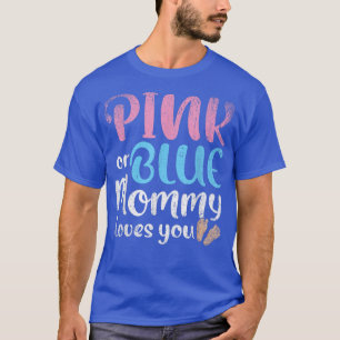 Camiseta Mamá Futura Rosa O Azul Te Ama Género Rev