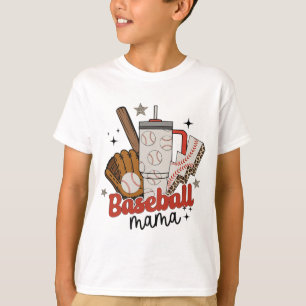 Camiseta Mama Game Day Vibes Día de la Madre Mujeres Béisbo