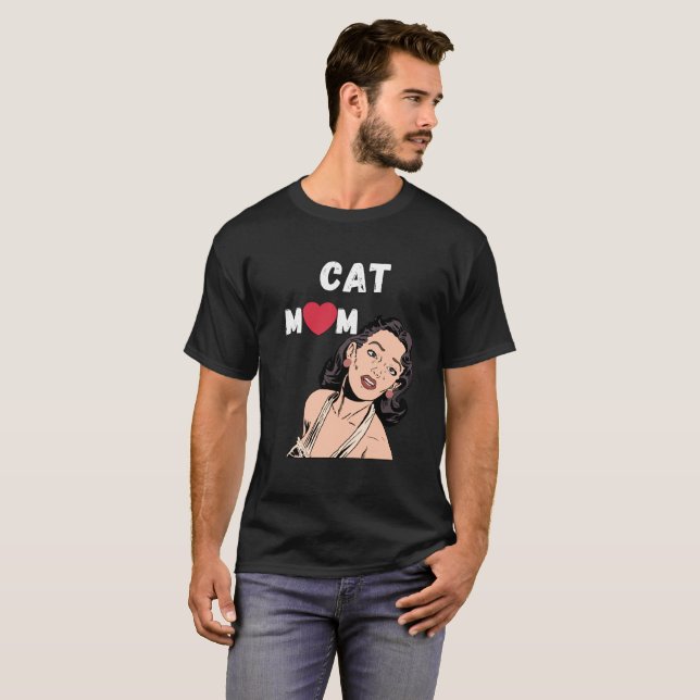 Camiseta Mamá gata (Anverso completo)
