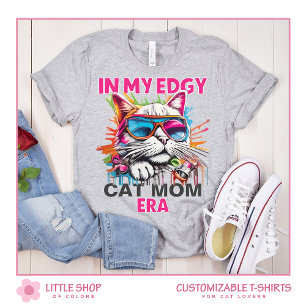 Camiseta Mamá Gata al Estilo Grafiti Personalizable