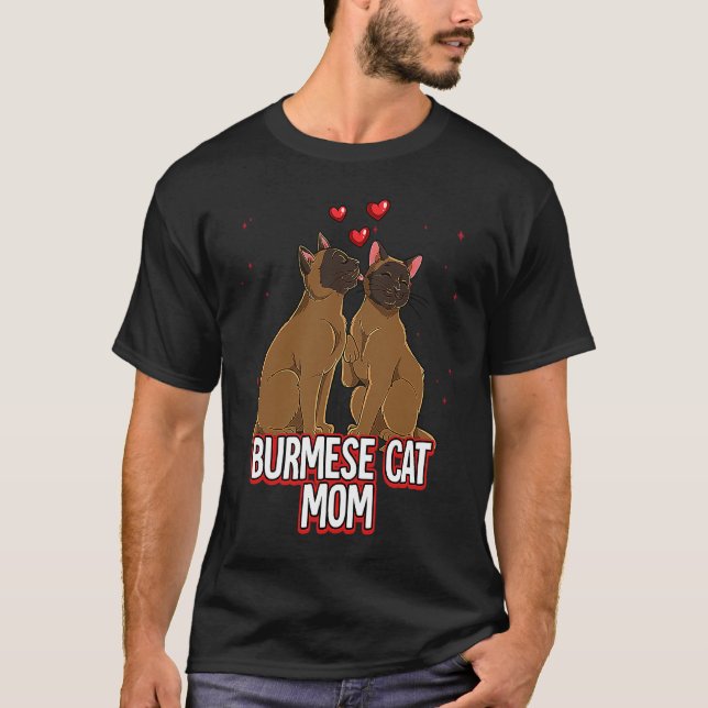 Camiseta Mamá gata birmana (Anverso)