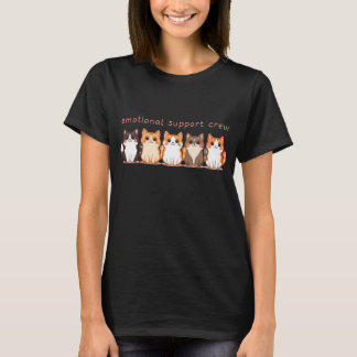 Camiseta Mamá Gata del Equipo de Apoyo Emocional Gatito Cut