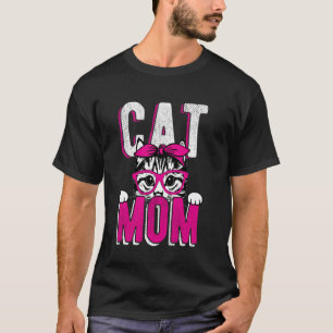 Camiseta Mamá Gata Dueña de Gato Día de la Madre Familia An