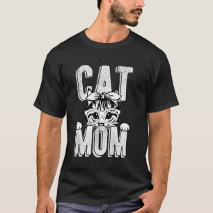 Camiseta Mamá Gata Dueña de Gato Día de la Madre Familia An