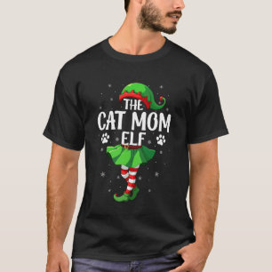 Camiseta Mamá Gata Elfa Navidad Chicas Mujeres Escuadrón El