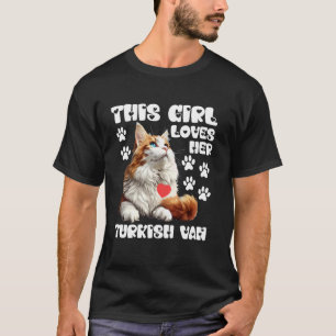 Camiseta Mamá Gata ESTA CHICA AMA A SU GATA TURCA Van Dueña