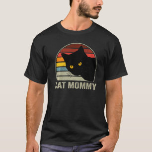 Camiseta Mamá Gata Estilo Vintage Años 80 Gato Retro Para M