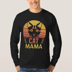 Camiseta Mamá Gata Estilo Vintage de los Ochenta Mamá Gata