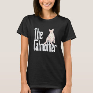 Camiseta Mamá gata Madre gata Gata perezosa Madre de Sphynx