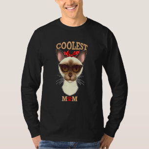 Camiseta Mamá gata más fría de Birmania, mamá gata de birma