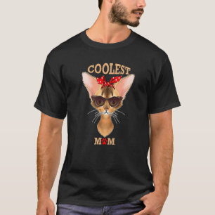 Camiseta Mamá gata más fría que yo, madre de gato abysinian