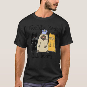 Camiseta Mamá Gata Más Grande del Mundo Miau Gata Mejor Mam