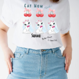 Camiseta Mamá Gata Novia Cuadrilla Despedida de Soltera Fie