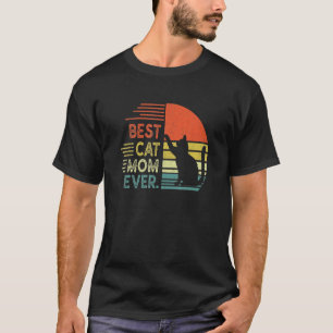 Camiseta Mamá Gata Retro Mejor Mamá Gata Jamás Meowy Señora