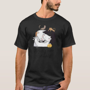 Camiseta Mamá Gata Señora de Gatos Perfectamente Cuerdo