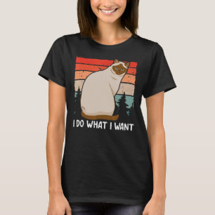 Camiseta Mamá gata siamesa hago lo que quiero el día de mad