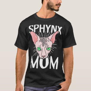 Camiseta mamá gata sphynx Raza sin pelo Sphynx Kitten
