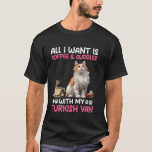 Camiseta Mamá Gata TODO LO QUE QUIERO ES CAFÉ Y ABRAZOS CON