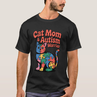 Camiseta Mamá Gato Autismo Guerrera Autismo Colorido Concie