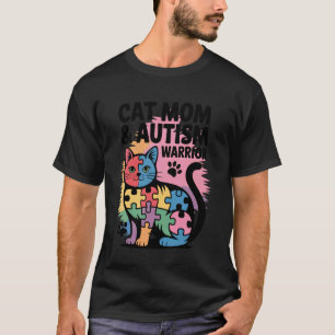 Camiseta Mamá Gato Autismo Guerrera Autismo Colorido Concie