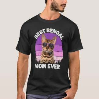 Camiseta Mamá Gato Bengal Vintage Dueña Gato Bengal Gatito