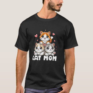 Camiseta Mamá Gato Bigotes Y Patas Adorables