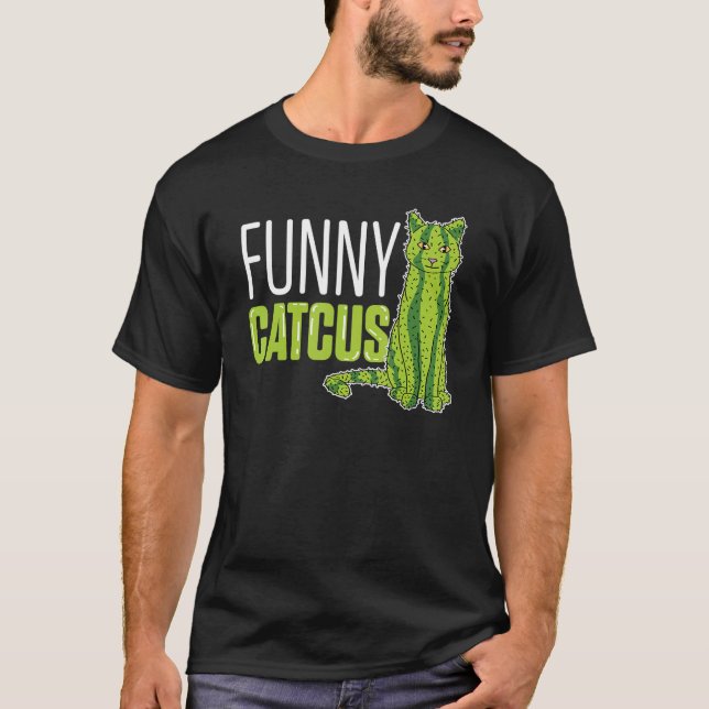 Camiseta Mamá gato cactus (Anverso)