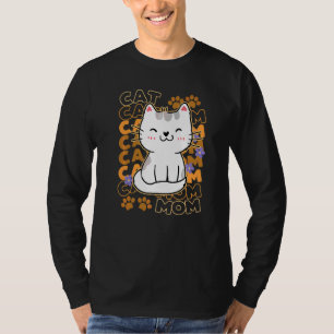 Camiseta Mamá Gato Gato Lindo Patitas Gatito Adopción Perfe