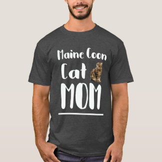 Camiseta Mamá gato Maine Coon