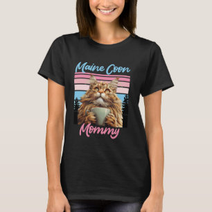 Camiseta Mamá gato Maine Coon MAMÁ MAINE COON MADRE MAIN CO