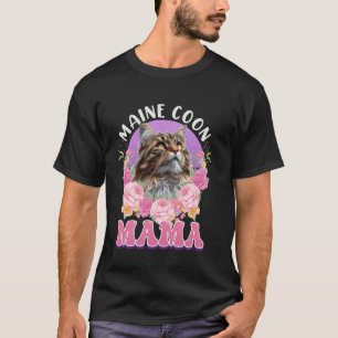 Camiseta Mamá gato Maine Coon MAMÁ MAINE COON MADRE MAIN CO