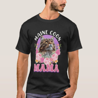 Camiseta Mamá gato Maine Coon MAMÁ MAINE COON MADRE MAIN CO