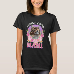Camiseta Mamá gato Maine Coon MAMÁ MAINE COON MADRE MAIN CO