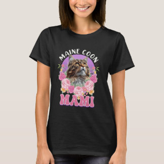 Camiseta Mamá gato Maine Coon MAMÁ MAINE COON MADRE MAIN CO