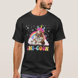 Camiseta Mamá Gato Maine Coon UNI-COON Divertida Mamá Main