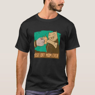 Camiseta Mamá Gato, Mamá Gato Loca Manga Larga