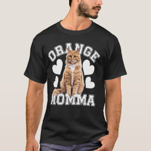 Camiseta Mamá Gato Naranja Amante de Gatito Lindo Dueño de