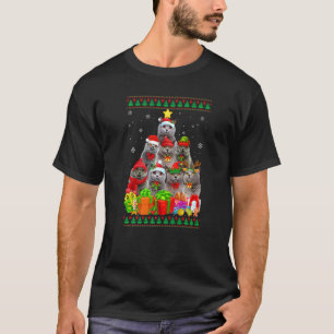 Camiseta Mamá Gato Papá Gato de Pelo Corto Británico Árbol