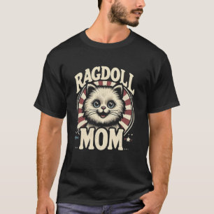 Camiseta Mamá Gato Ragdoll Divertido Gato Ragdoll Mascota P